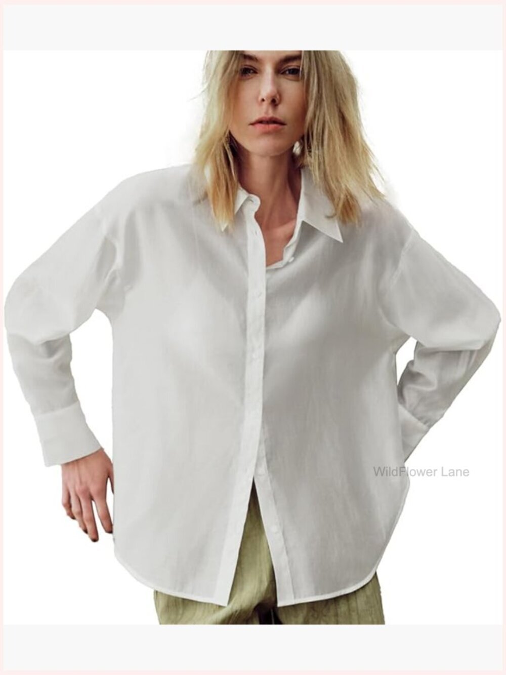 Sheer Long Sleeve Lapel Button Down Shirt Chiffon Blouse Trendy Mesh Top